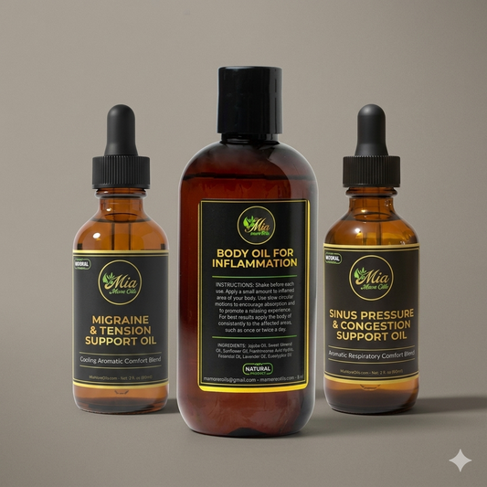 Comfort & Relief Bundle- Natural Oils & Soothing Body Care Set